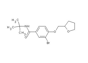 3-bromo-N-(tert-butyl)-4-(tetrahydro-2-furanylmethoxy)benzamide