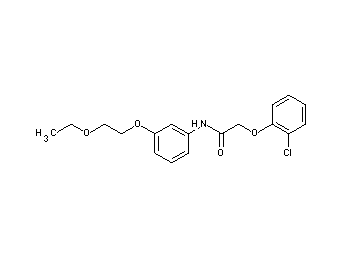 2-(2-chlorophenoxy)-N-[3-(2-ethoxyethoxy)phenyl]acetamide