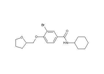 3-bromo-N-cyclohexyl-4-(tetrahydro-2-furanylmethoxy)benzamide