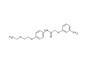 N-[4-(2-ethoxyethoxy)phenyl]-2-(3-methylphenoxy)acetamide