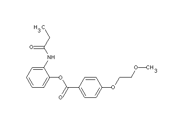 2-(propionylamino)phenyl 4-(2-methoxyethoxy)benzoate