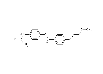 4-(acetylamino)phenyl 4-(2-methoxyethoxy)benzoate