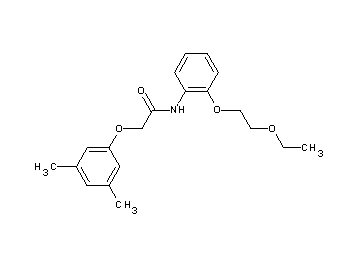 2-(3,5-dimethylphenoxy)-N-[2-(2-ethoxyethoxy)phenyl]acetamide