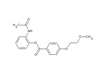 2-(acetylamino)phenyl 4-(2-methoxyethoxy)benzoate