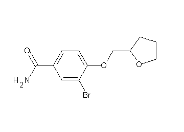 3-bromo-4-(tetrahydro-2-furanylmethoxy)benzamide