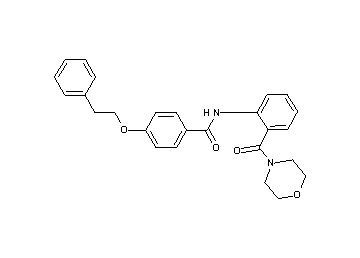 N-[2-(4-morpholinylcarbonyl)phenyl]-4-(2-phenylethoxy)benzamide - Click Image to Close
