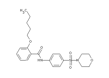 N-[4-(4-morpholinylsulfonyl)phenyl]-2-(pentyloxy)benzamide - Click Image to Close