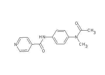 N-{4-[acetyl(methyl)amino]phenyl}isonicotinamide