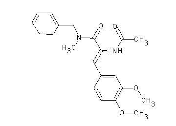 2-(acetylamino)-N-benzyl-3-(3,4-dimethoxyphenyl)-N-methylacrylamide