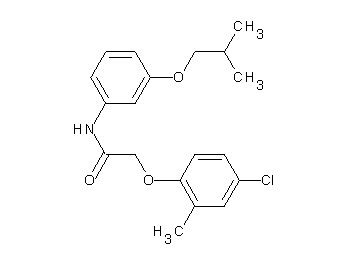2-(4-chloro-2-methylphenoxy)-N-(3-isobutoxyphenyl)acetamide - Click Image to Close