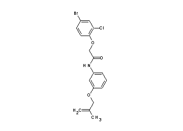 2-(4-bromo-2-chlorophenoxy)-N-{3-[(2-methyl-2-propen-1-yl)oxy]phenyl}acetamide