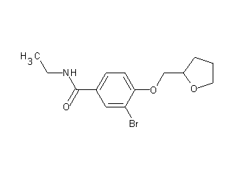 3-bromo-N-ethyl-4-(tetrahydro-2-furanylmethoxy)benzamide