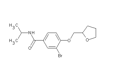 3-bromo-N-isopropyl-4-(tetrahydro-2-furanylmethoxy)benzamide