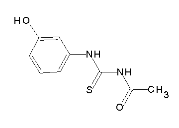 N-{[(3-hydroxyphenyl)amino]carbonothioyl}acetamide