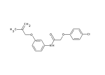2-(4-chlorophenoxy)-N-{3-[(2-methyl-2-propen-1-yl)oxy]phenyl}acetamide