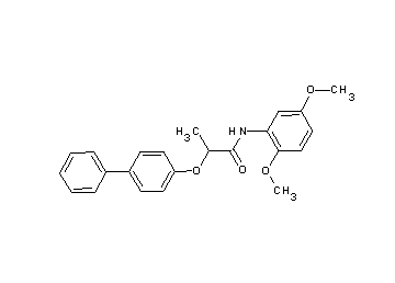 2-(4-biphenylyloxy)-N-(2,5-dimethoxyphenyl)propanamide