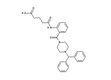 5-[(2-{[4-(diphenylmethyl)-1-piperazinyl]carbonyl}phenyl)amino]-5-oxopentanoic acid