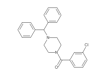 1-(3-chlorobenzoyl)-4-(diphenylmethyl)piperazine