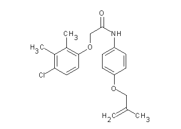 2-(4-chloro-2,3-dimethylphenoxy)-N-{4-[(2-methyl-2-propen-1-yl)oxy]phenyl}acetamide