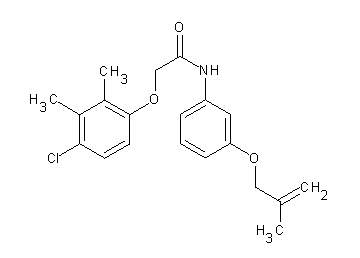 2-(4-chloro-2,3-dimethylphenoxy)-N-{3-[(2-methyl-2-propen-1-yl)oxy]phenyl}acetamide