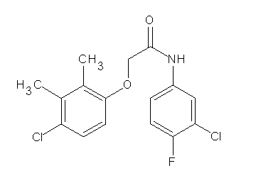 2-(4-chloro-2,3-dimethylphenoxy)-N-(3-chloro-4-fluorophenyl)acetamide