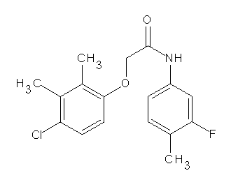 2-(4-chloro-2,3-dimethylphenoxy)-N-(3-fluoro-4-methylphenyl)acetamide - Click Image to Close