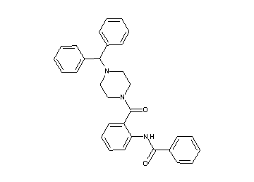 N-(2-{[4-(diphenylmethyl)-1-piperazinyl]carbonyl}phenyl)benzamide