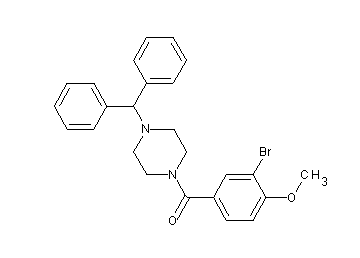 1-(3-bromo-4-methoxybenzoyl)-4-(diphenylmethyl)piperazine