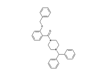 1-[2-(benzyloxy)benzoyl]-4-(diphenylmethyl)piperazine