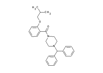 1-(diphenylmethyl)-4-(2-isobutoxybenzoyl)piperazine