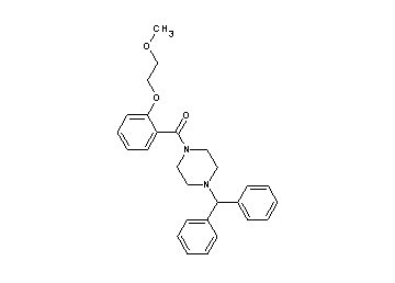 1-(diphenylmethyl)-4-[2-(2-methoxyethoxy)benzoyl]piperazine
