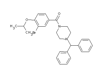1-(3-bromo-4-isopropoxybenzoyl)-4-(diphenylmethyl)piperazine