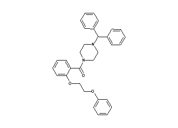 1-(diphenylmethyl)-4-[2-(2-phenoxyethoxy)benzoyl]piperazine
