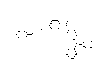 1-(diphenylmethyl)-4-[4-(2-phenoxyethoxy)benzoyl]piperazine