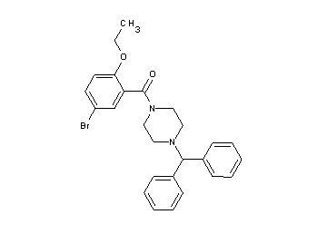 1-(5-bromo-2-ethoxybenzoyl)-4-(diphenylmethyl)piperazine