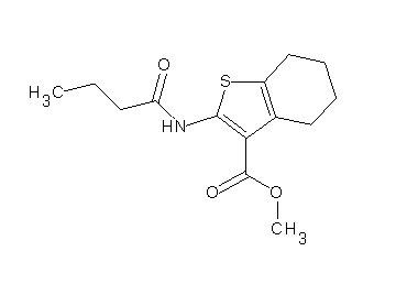 methyl 2-(butyrylamino)-4,5,6,7-tetrahydro-1-benzothiophene-3-carboxylate