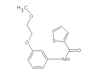 N-[3-(2-methoxyethoxy)phenyl]-2-thiophenecarboxamide - Click Image to Close
