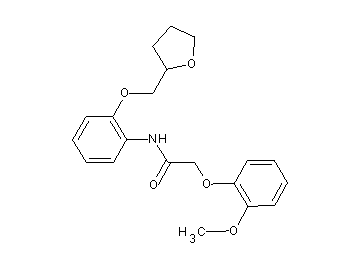 2-(2-methoxyphenoxy)-N-[2-(tetrahydro-2-furanylmethoxy)phenyl]acetamide