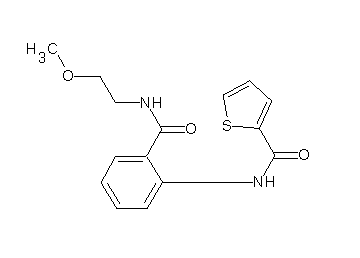 N-(2-{[(2-methoxyethyl)amino]carbonyl}phenyl)-2-thiophenecarboxamide
