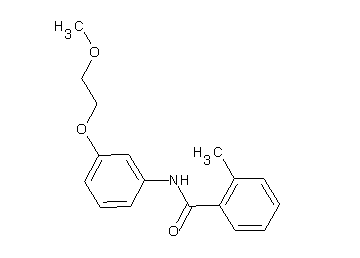 N-[3-(2-methoxyethoxy)phenyl]-2-methylbenzamide