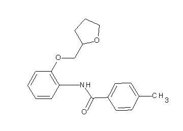 4-methyl-N-[2-(tetrahydro-2-furanylmethoxy)phenyl]benzamide