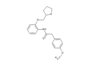 2-(4-methoxyphenyl)-N-[2-(tetrahydro-2-furanylmethoxy)phenyl]acetamide