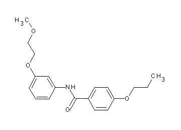 N-[3-(2-methoxyethoxy)phenyl]-4-propoxybenzamide