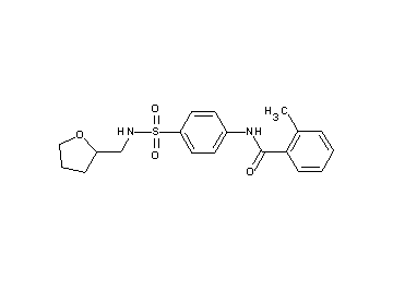 2-methyl-N-(4-{[(tetrahydro-2-furanylmethyl)amino]sulfonyl}phenyl)benzamide