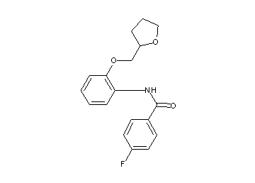 4-fluoro-N-[2-(tetrahydro-2-furanylmethoxy)phenyl]benzamide