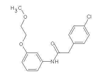 2-(4-chlorophenyl)-N-[3-(2-methoxyethoxy)phenyl]acetamide