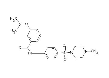 3-isopropoxy-N-{4-[(4-methyl-1-piperazinyl)sulfonyl]phenyl}benzamide