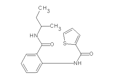 N-{2-[(sec-butylamino)carbonyl]phenyl}-2-thiophenecarboxamide