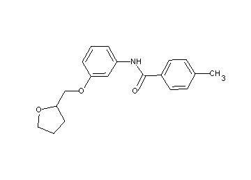 4-methyl-N-[3-(tetrahydro-2-furanylmethoxy)phenyl]benzamide