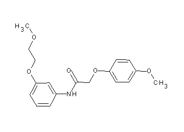 N-[3-(2-methoxyethoxy)phenyl]-2-(4-methoxyphenoxy)acetamide